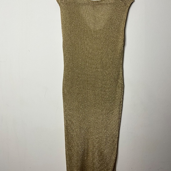 Ann Taylor Ribbed Lurex Midi Dress Size XL - Picture 5 of 7